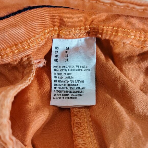 AMERICAN EAGLE Mens 30 (Actual 31" x 9.5") AEO Active Flex Slim Fit Chino Shorts - Picture 6 of 6